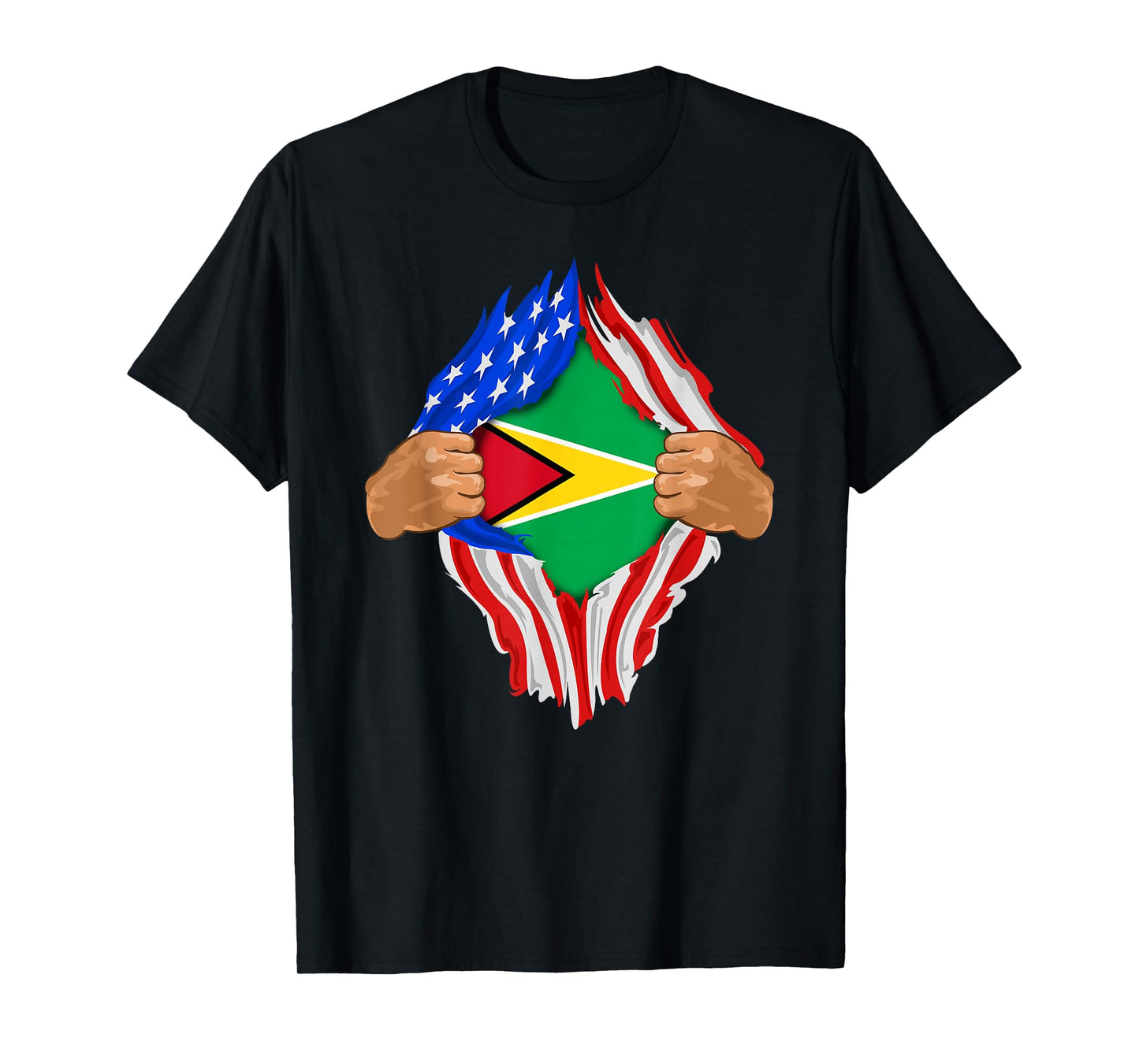 Guyanese Blood Inside Me T-Shirt | Guyana Flag Gift T-Shirt