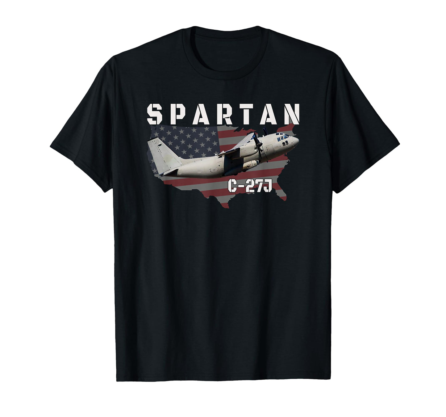 C-27J Spartan Military Transport Aircraft Aviation Pilot T-Shirt