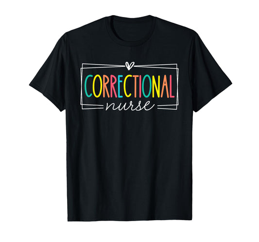 Correctional Nurse RN LPN Medical Nursing Officer Retro T-Shirt