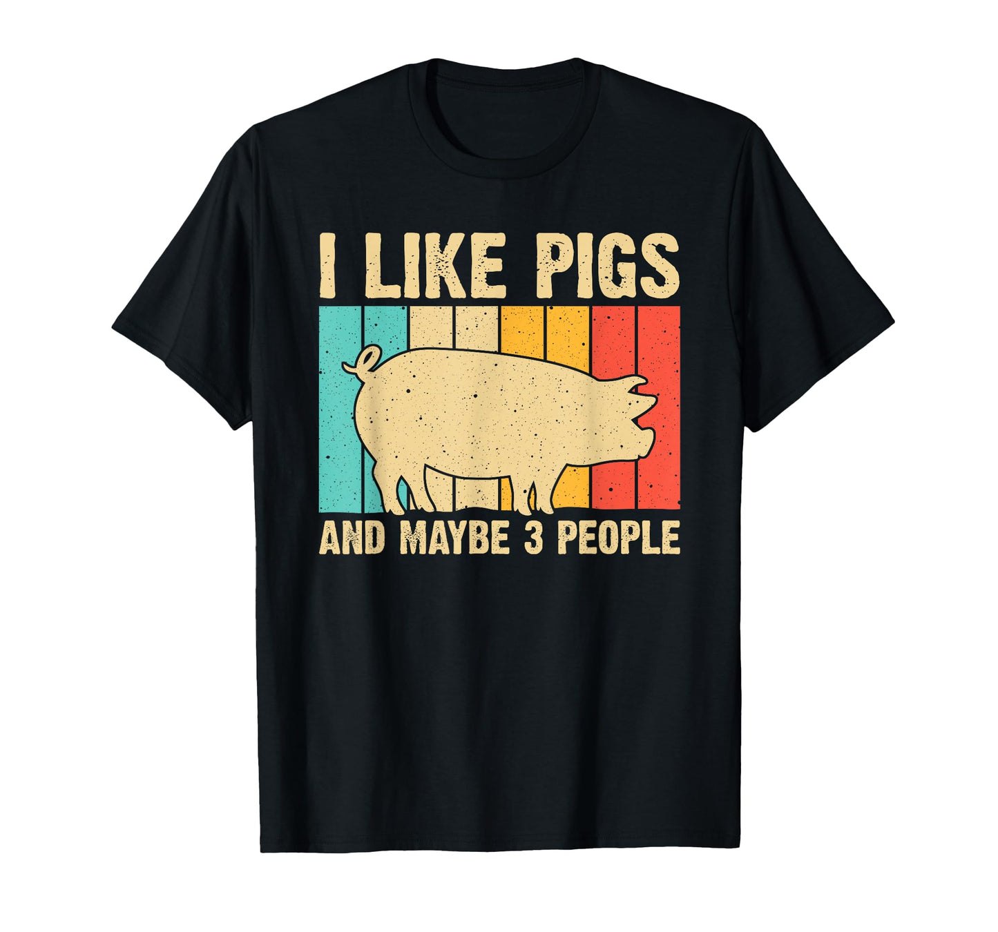 Funny Pig For Men Women Farm Animal Swine Vintage Pig Lovers T-Shirt