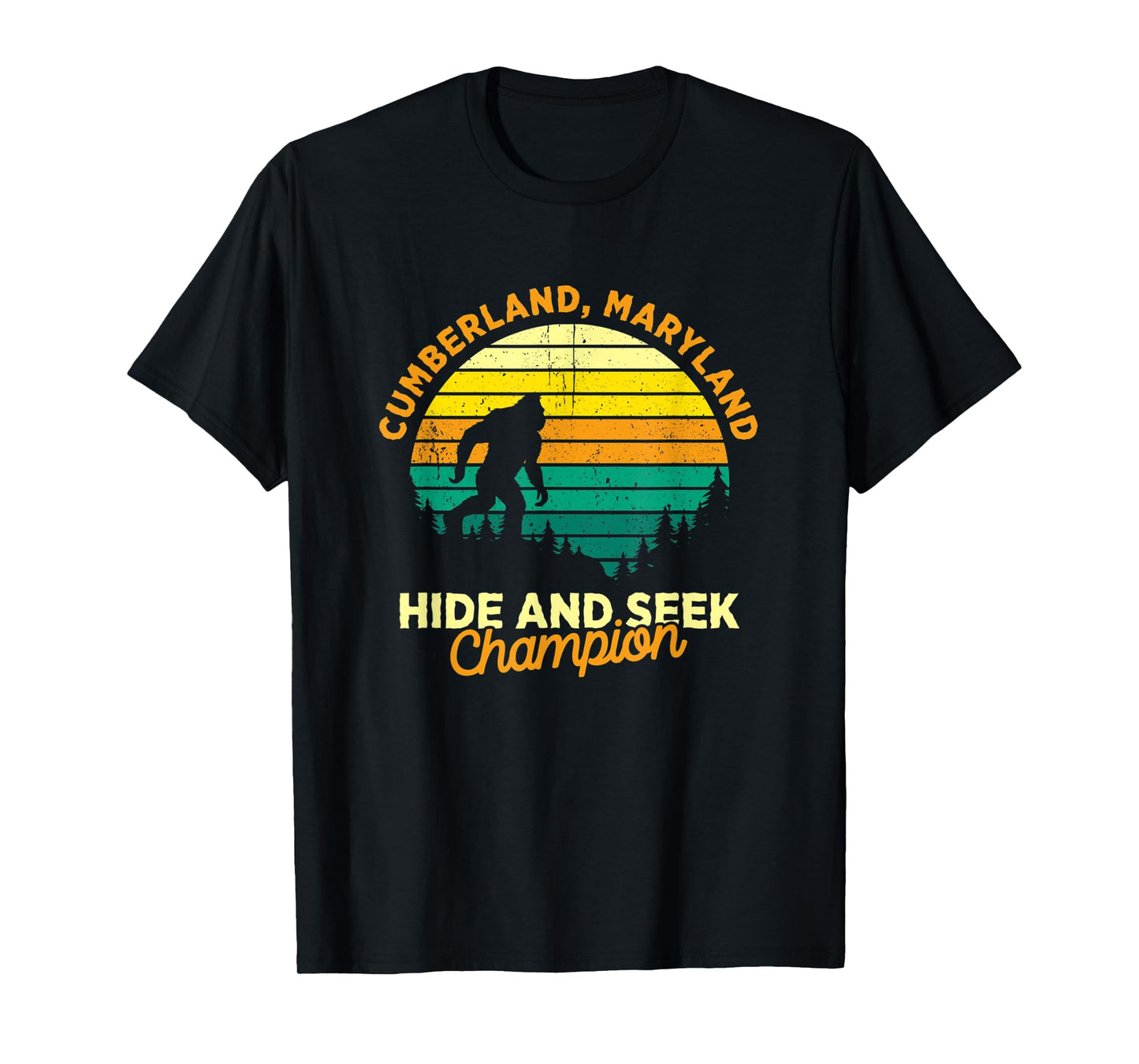 Retro Cumberland, Maryland Big foot Souvenir T-Shirt