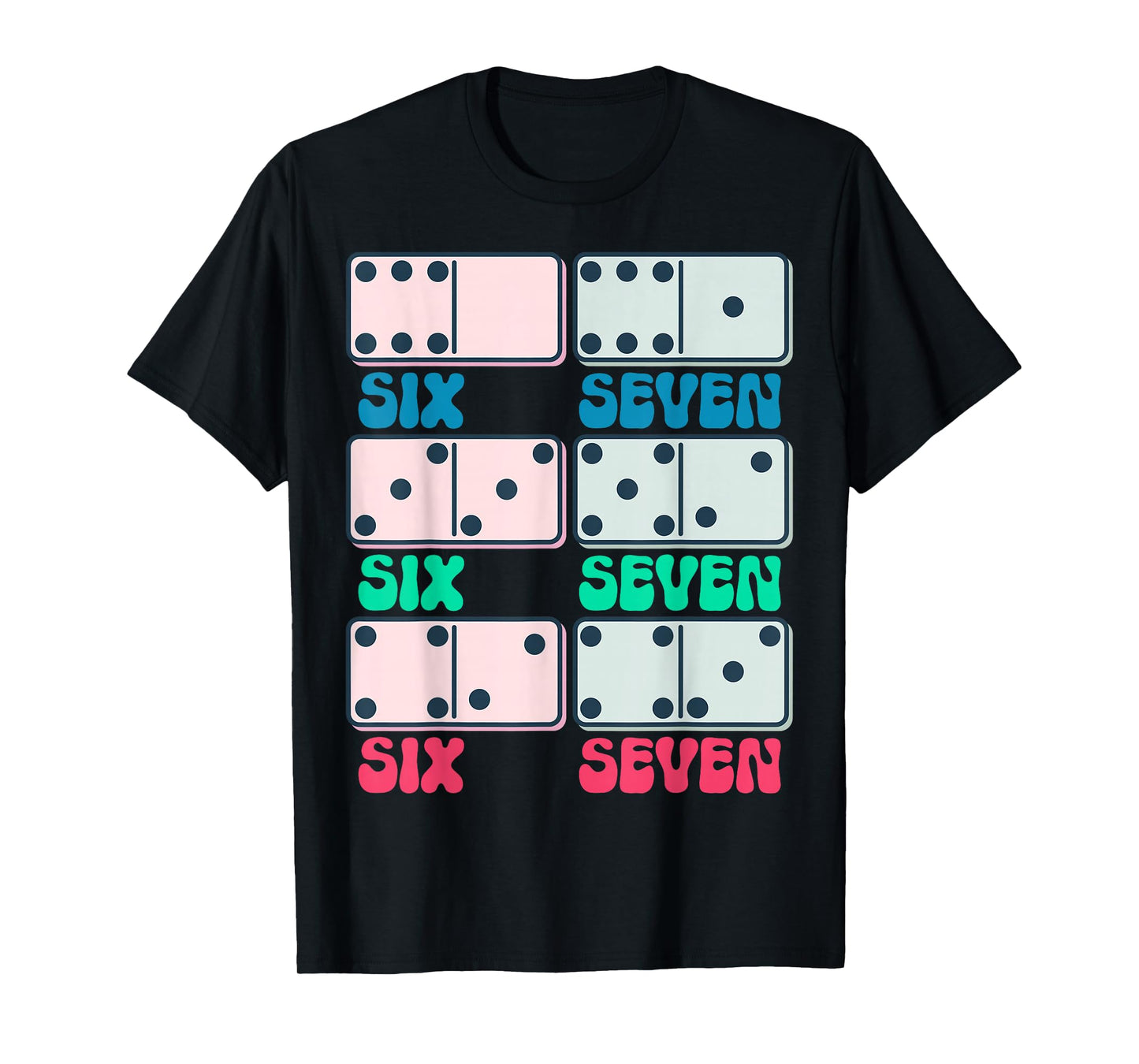 67 Counting Dominos Blocks Mathematics Teacher Vintage 67th T-Shirt