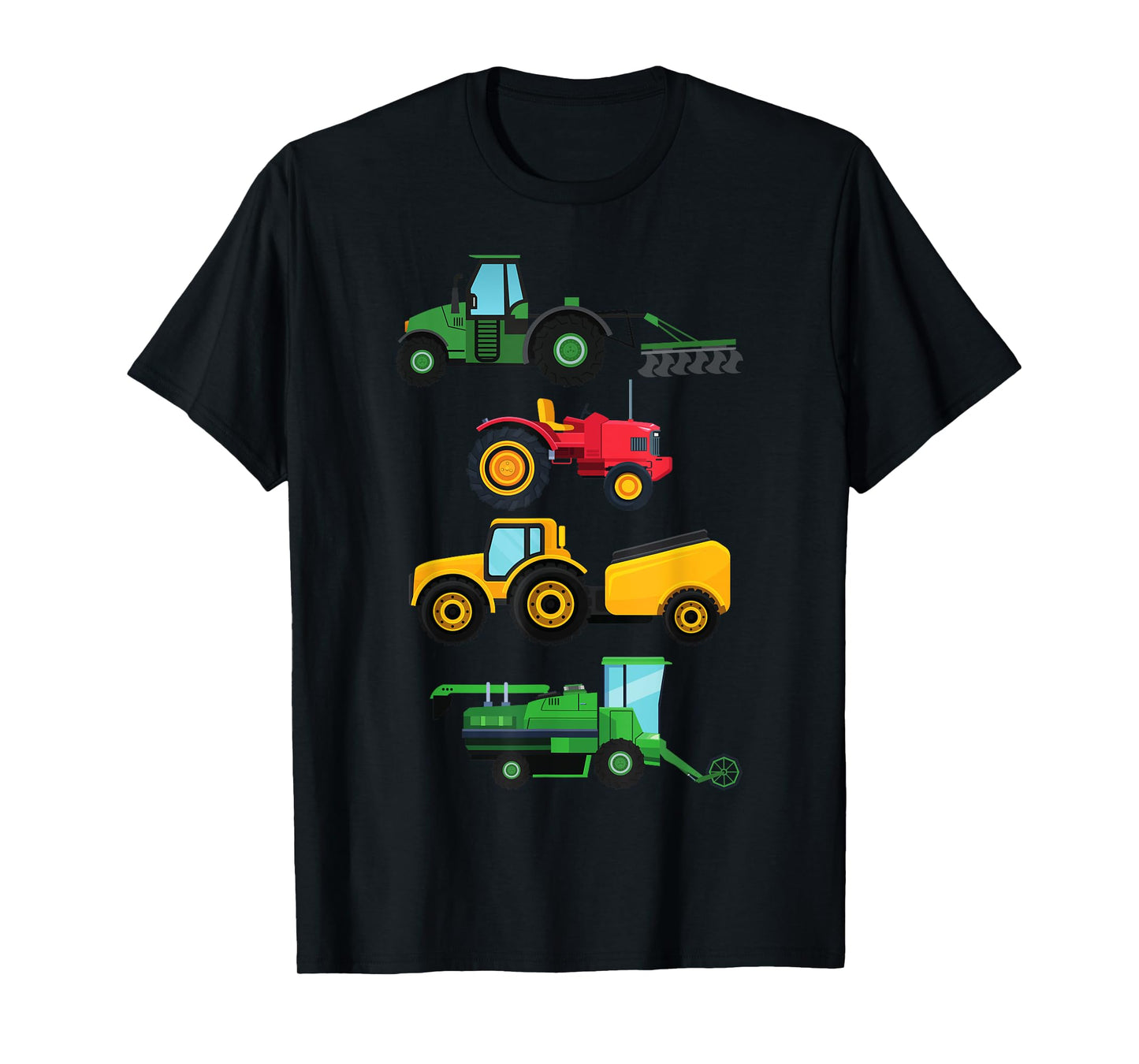 4 Tractors & Agricultural Machinery Combine Harvesters Boys Gift T-Shirt