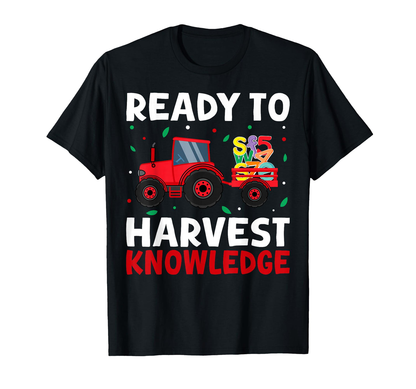 Back to School Teacher Farming Tractor Farmer Kids 100th Day T-Shirt