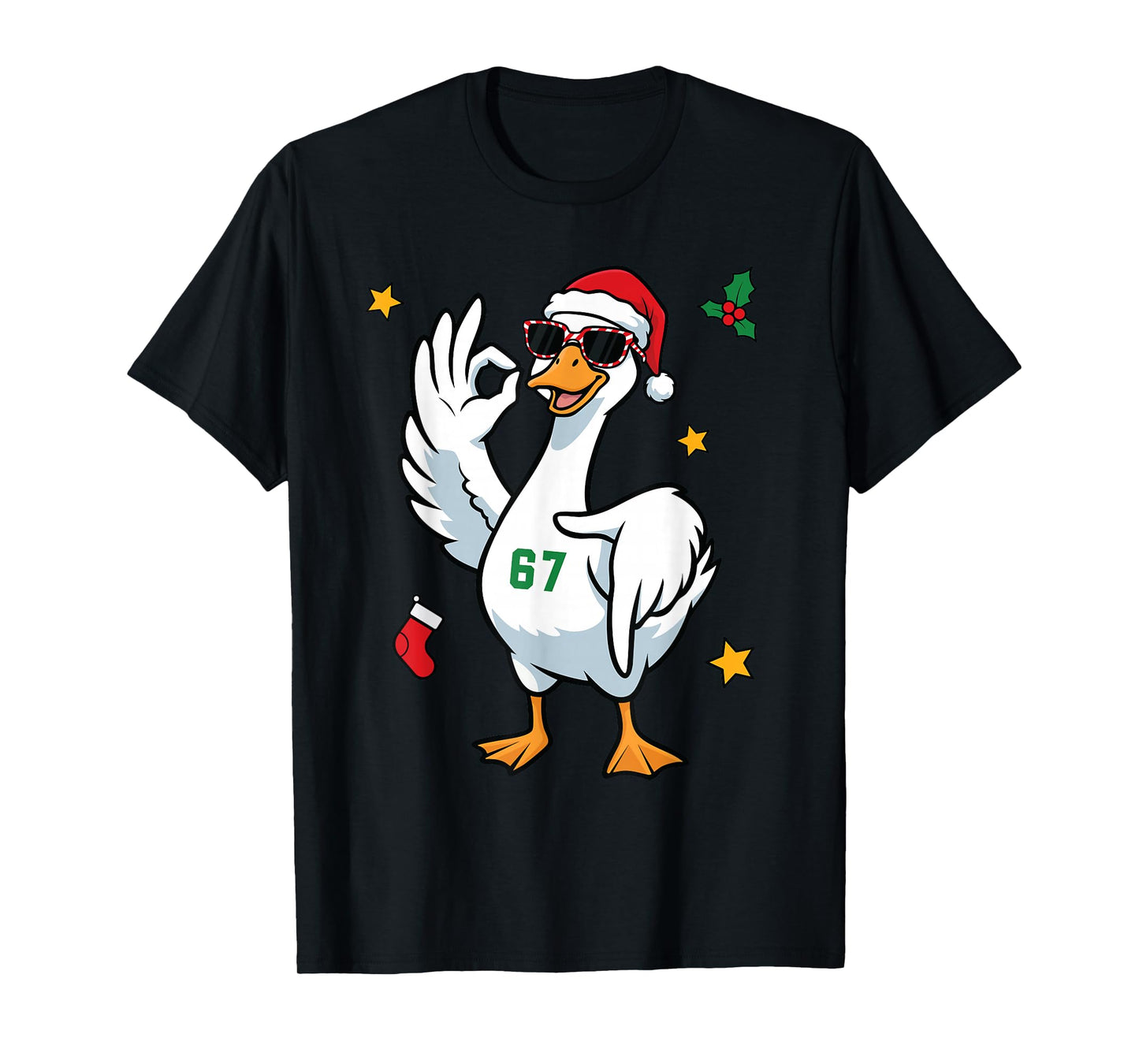 67 Meme Silly Goose 6 7 Funny Six Seven Christmas Boys Girls T-Shirt