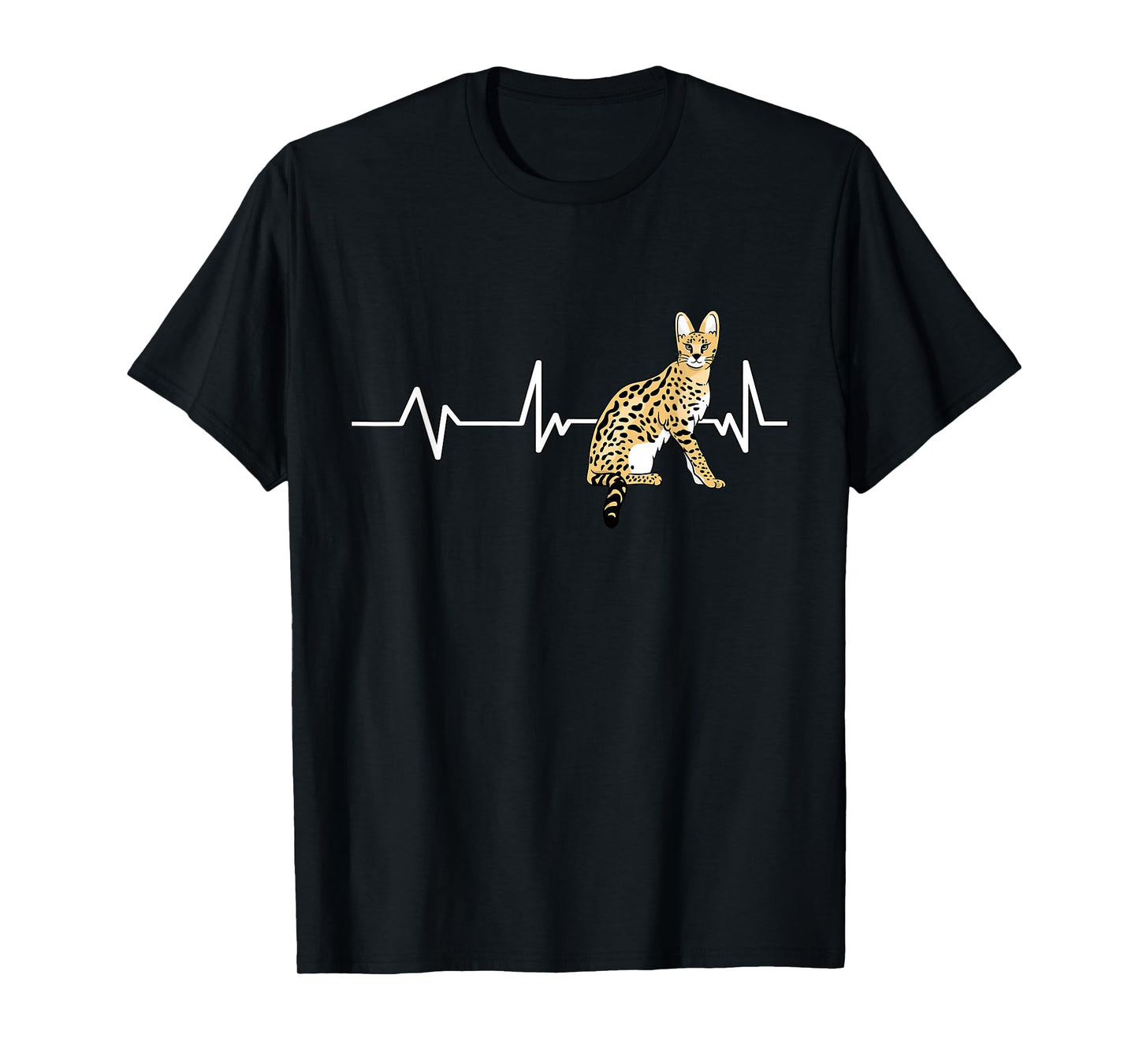 Savannah Cat Heartbeat Savannah Cat Gift Savannah Cat T-Shirt for Men Women Girls Kids
