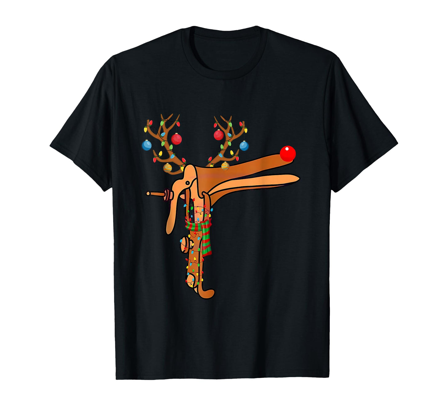 Christmas Speculum Reindeer Funny Xmas Nurse Midwife T-Shirt