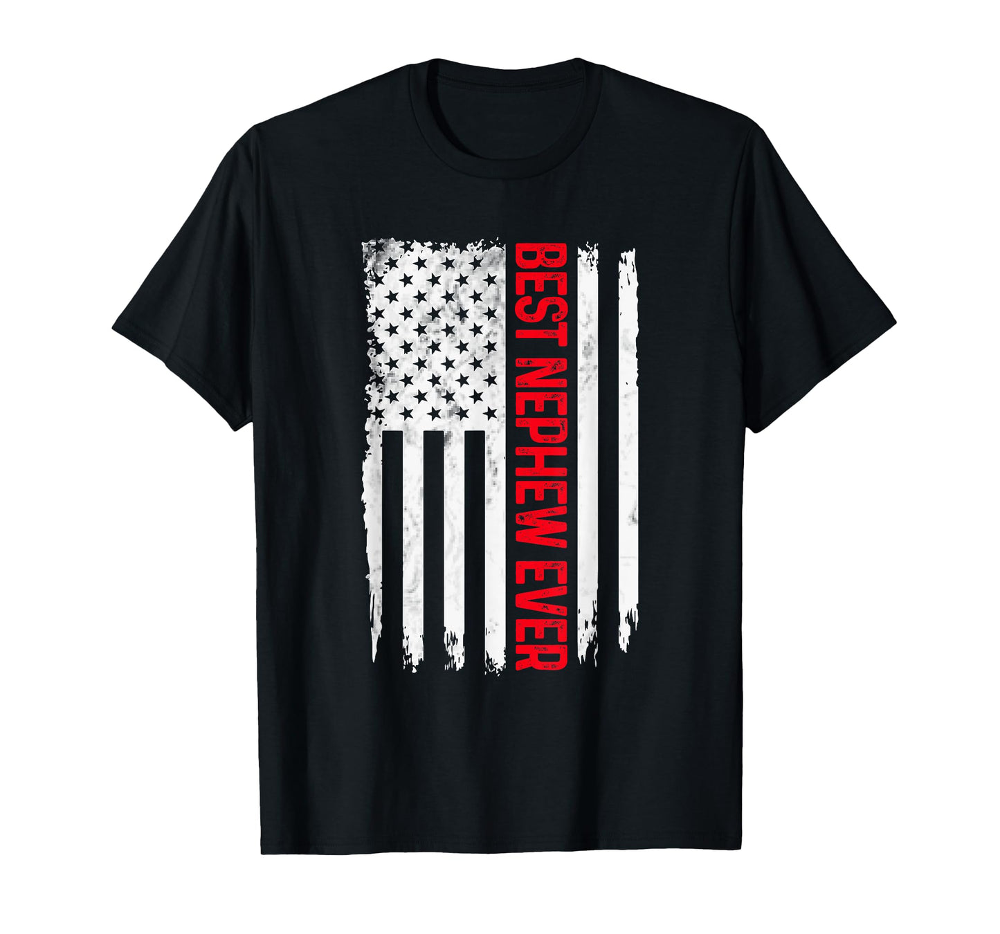 Mens Best Nephew Ever American flag Funny Nephew T-Shirt