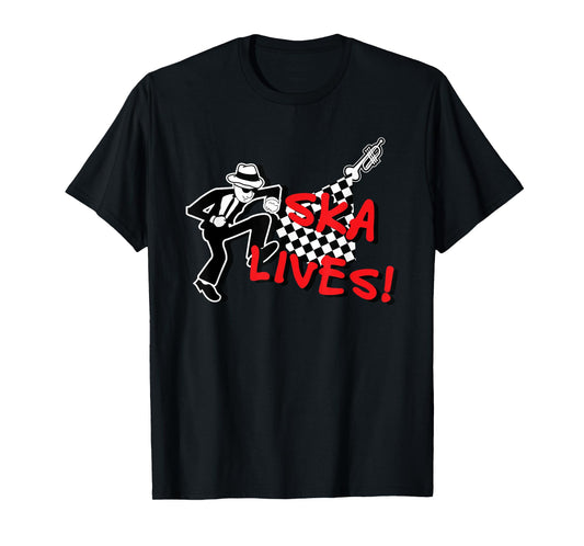 Ska Lives! Ska Music Punk Dance Band Graphic T-Shirt
