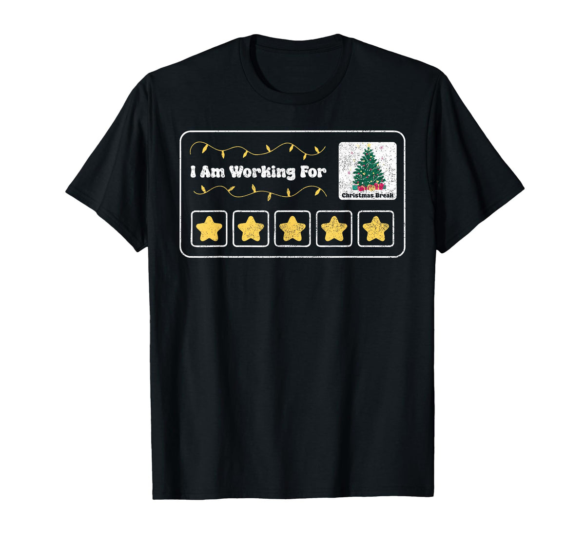 Im Working For Christmas Break 5 Stars Special Education Tea T-Shirt
