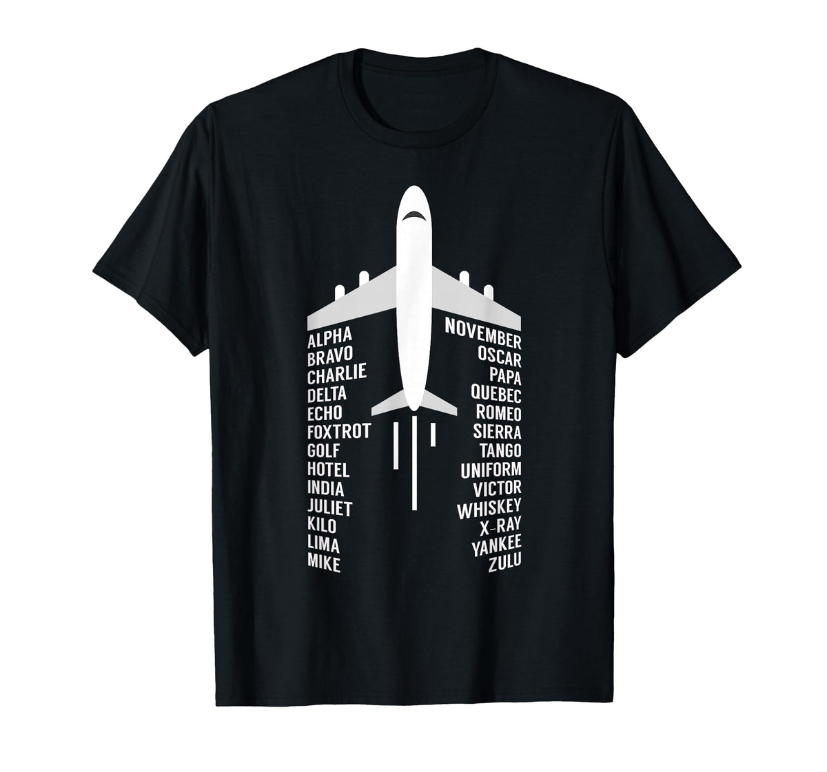 Phonetic Alphabet Aviation Pilot Aeroplane Aeroplane Gift T-Shirt