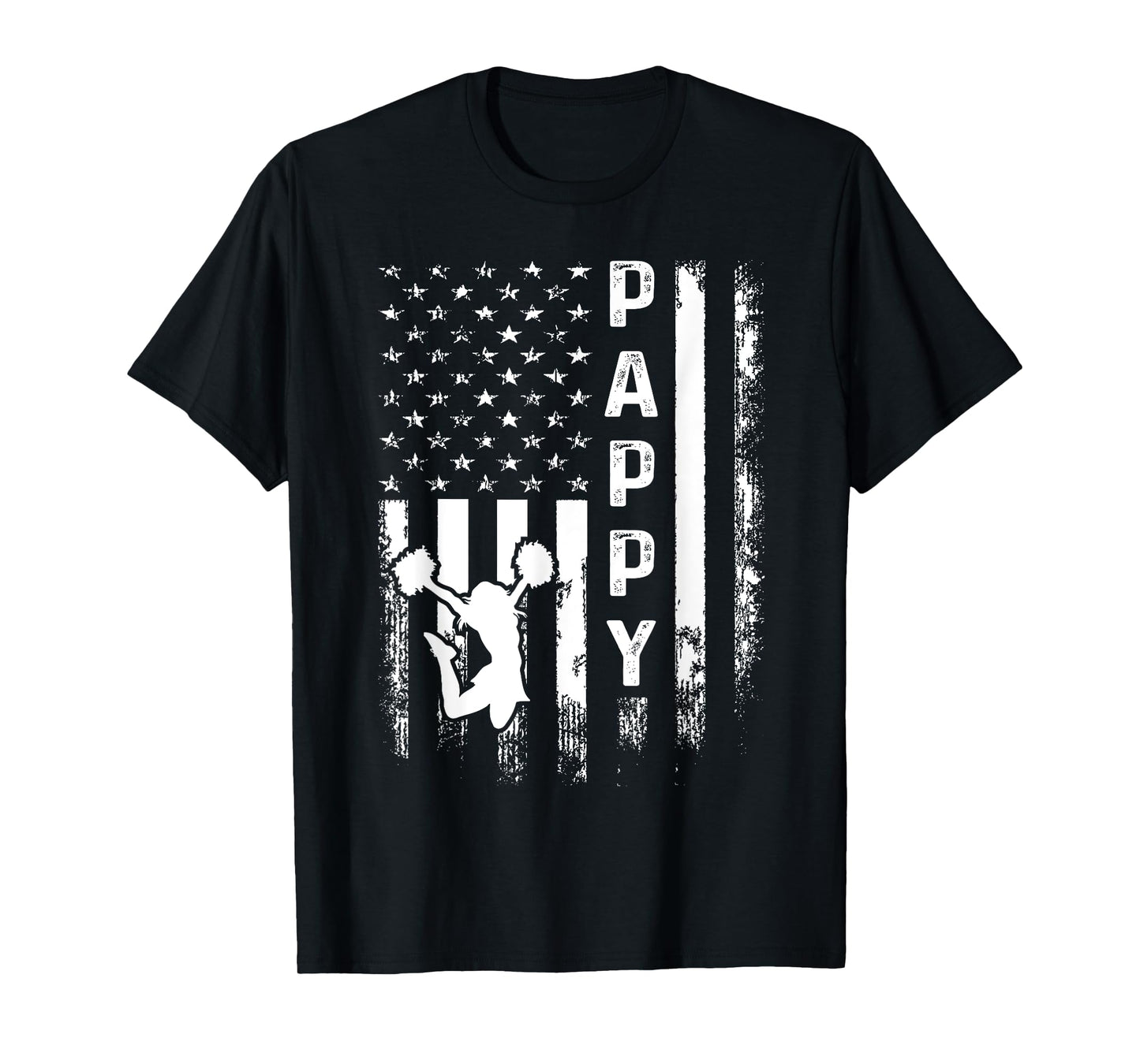 Cheer Pappy American Flag Cheerleading Cheerleader T-Shirt