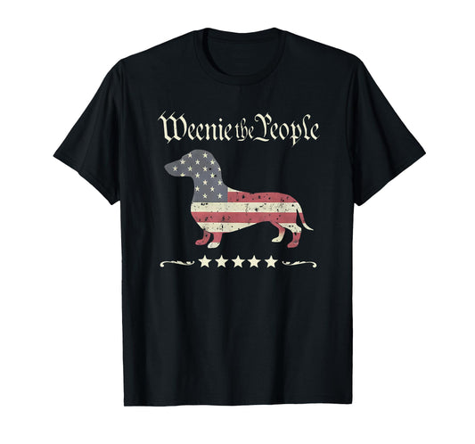 Weenie The People Dachshund 4th of July T-Shirt