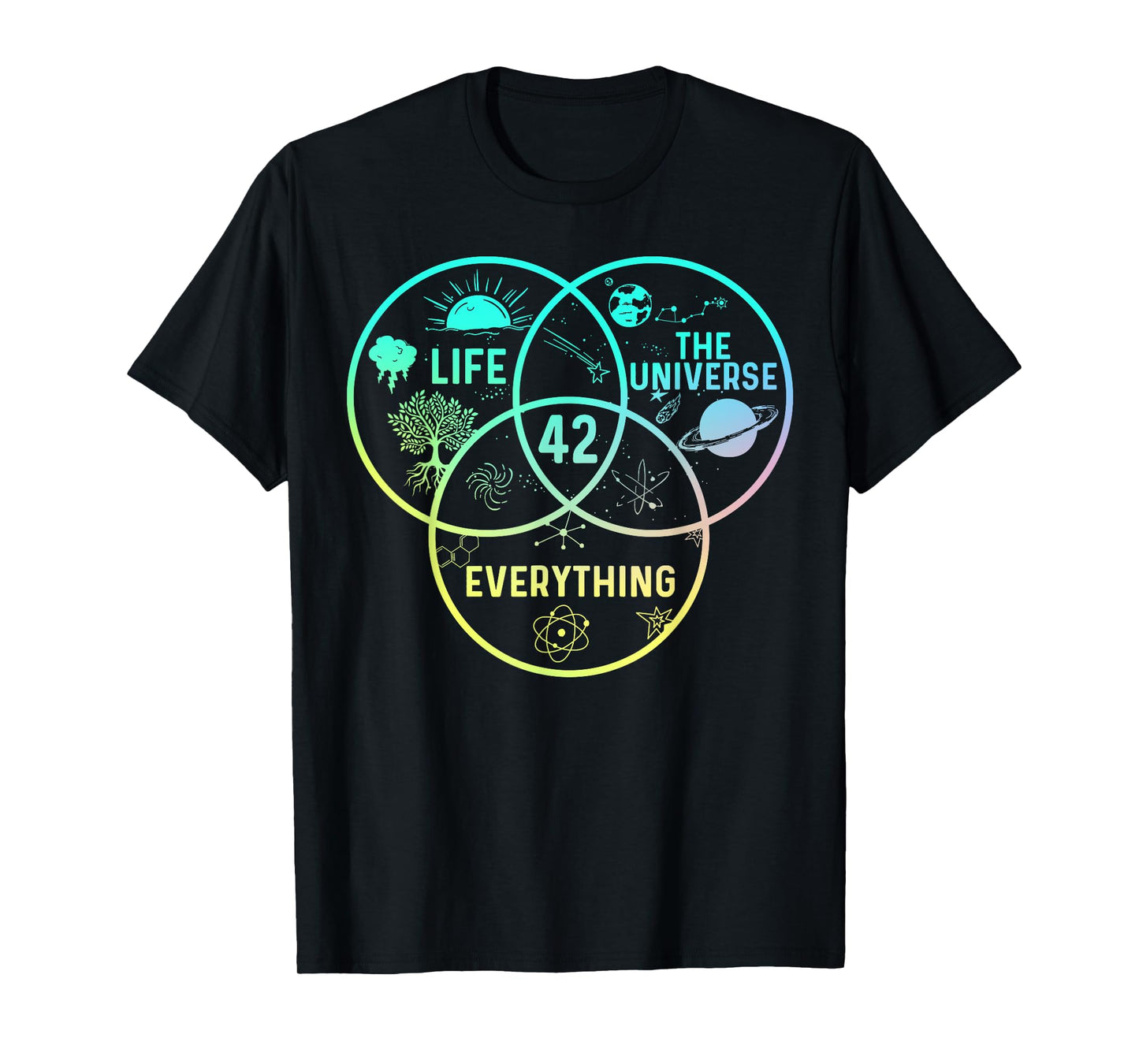 42 Answer To Life The Universe And Everything Funny Design T-Shirt