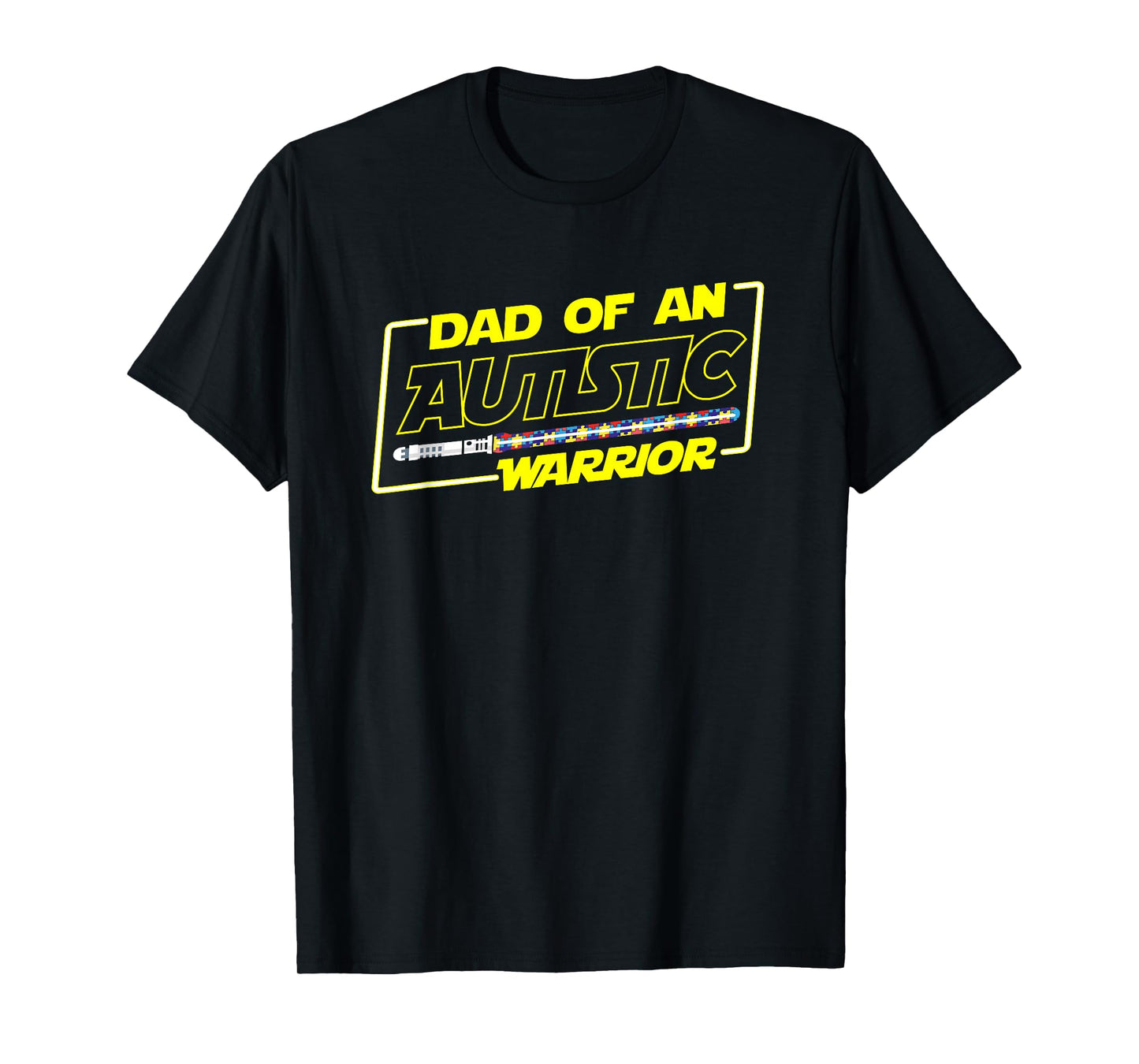 Father's Day Autism Warrior Awareness Dad T Shirt for Men T-Shirt