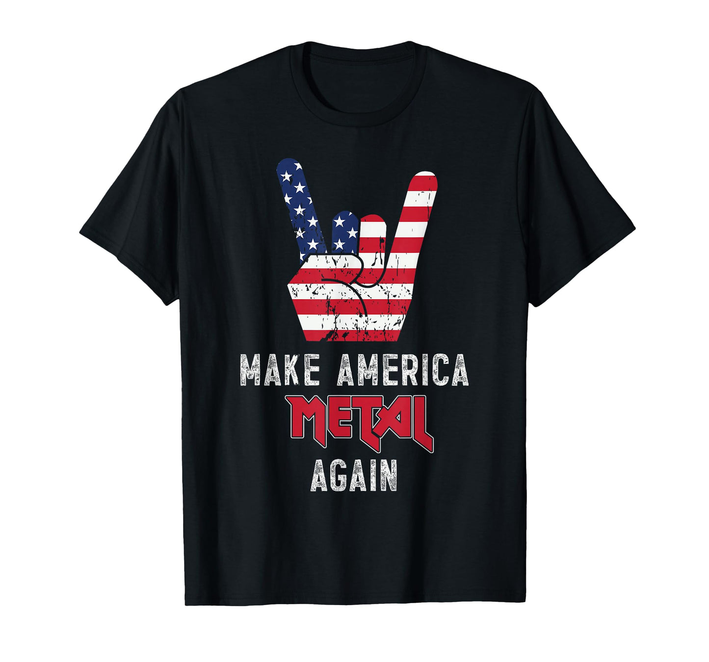 Heavy Metal Rock Music USA Make America Metal Again T-Shirt