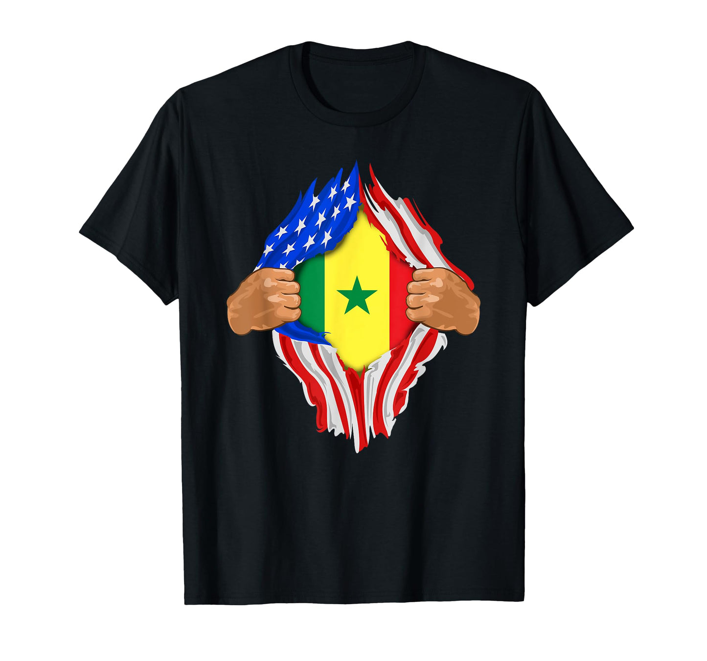Senegalese Blood Inside Me | Senegal Flag Gift T-Shirt