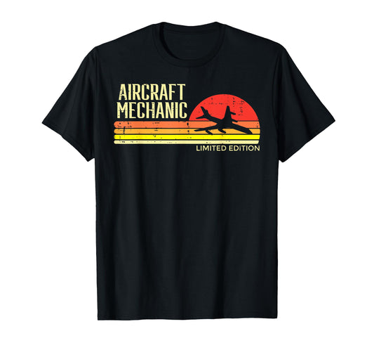 Aircraft Mechanic Limited Edition Retro Aviation Men Women T-Shirt