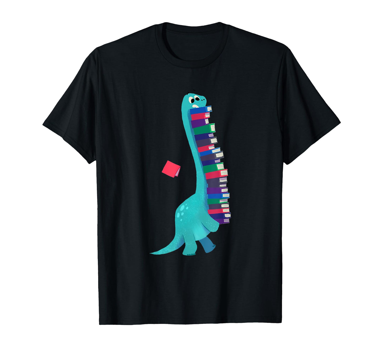 Cute Dinosaur Book Reading T-Shirt
