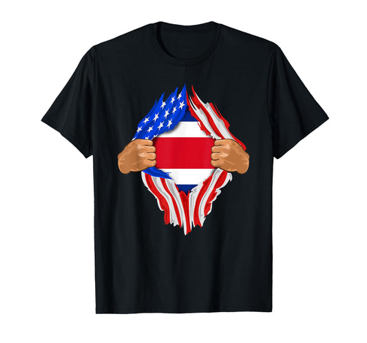 Costa Rican Blood Inside Me T-Shirt | Costa Rica Flag Gift