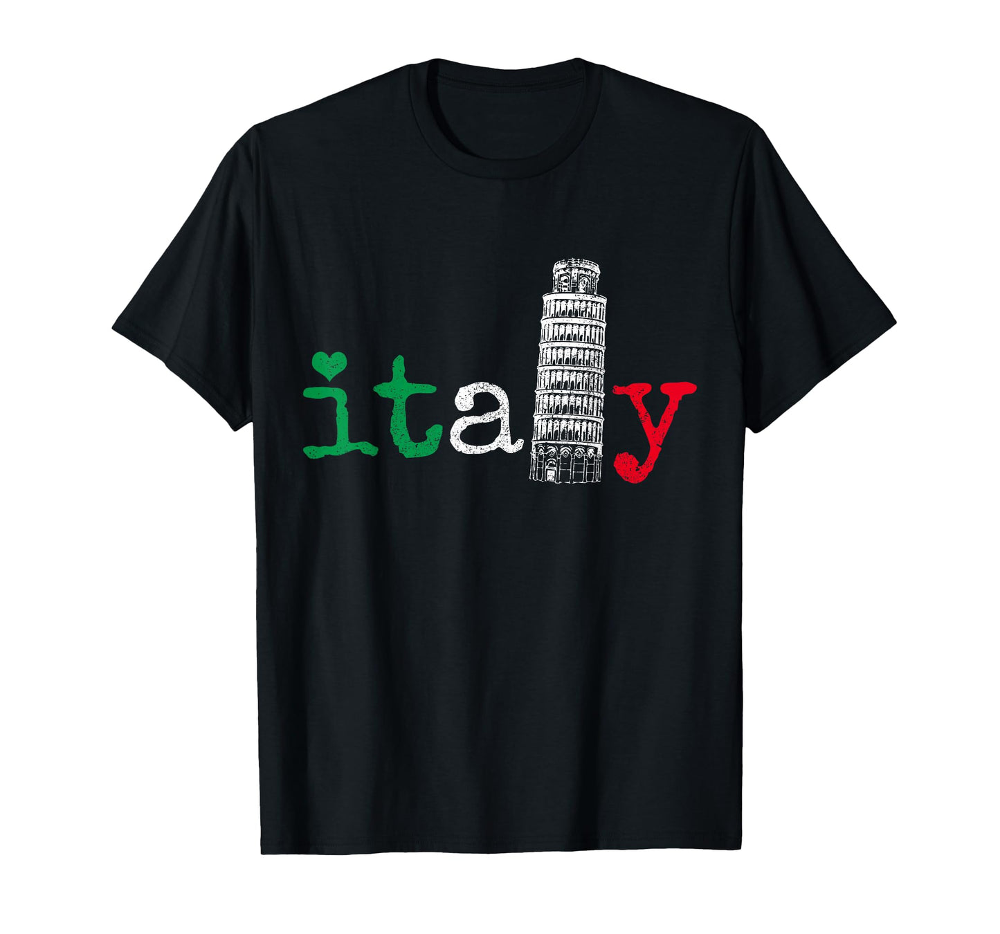 Italy Italy Flag Pride Leaning Tower of Pisa T-Shirt