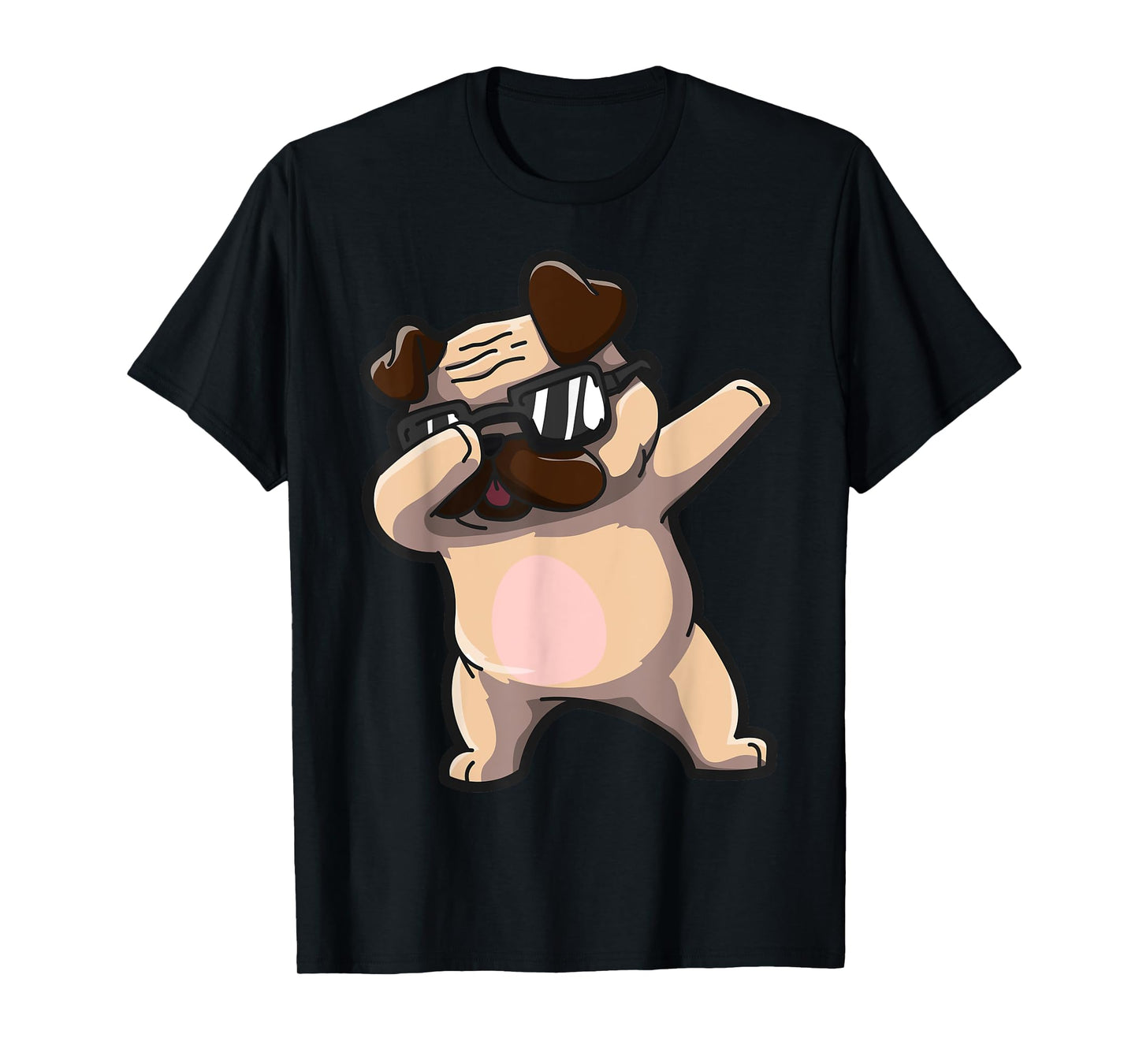 Dabbing Pug Lover Owner Funny Pet T-Shirt