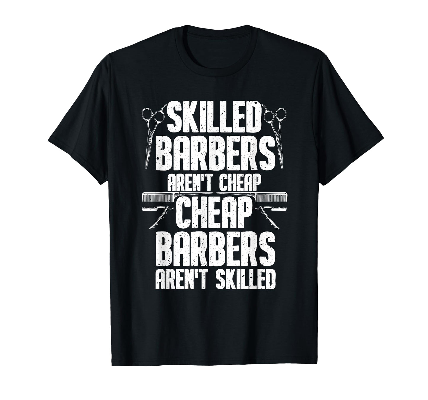 Barber Designs For Men Dad Funny Hairdressing Hair Stylists T-Shirt
