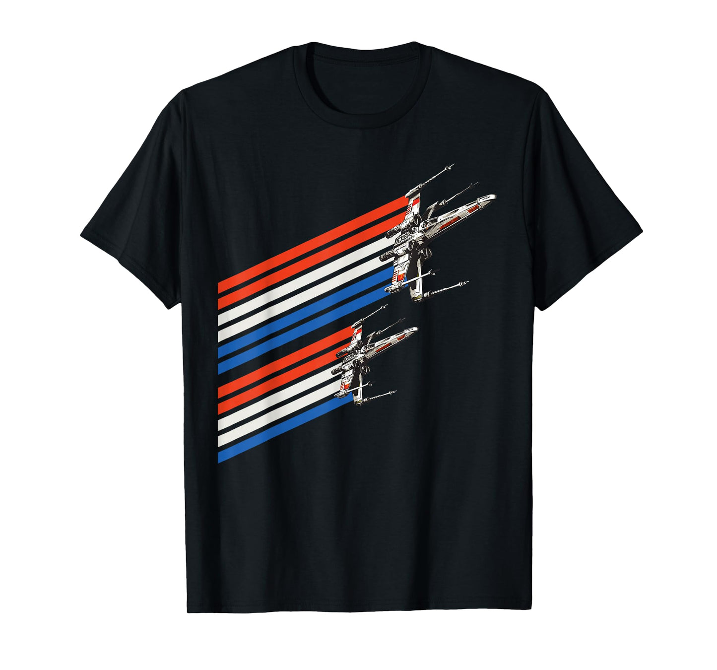 Star Wars X-Wing Starfighters American Flag T-Shirt