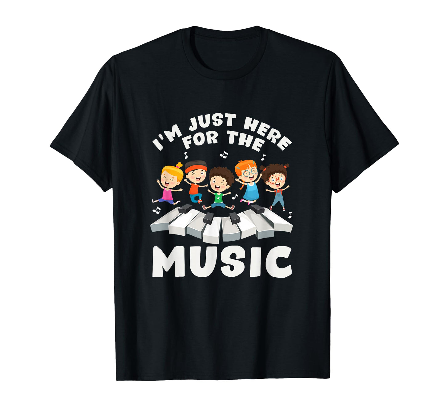 Back To School Teacher Im Just Here For The Music T-Shirt