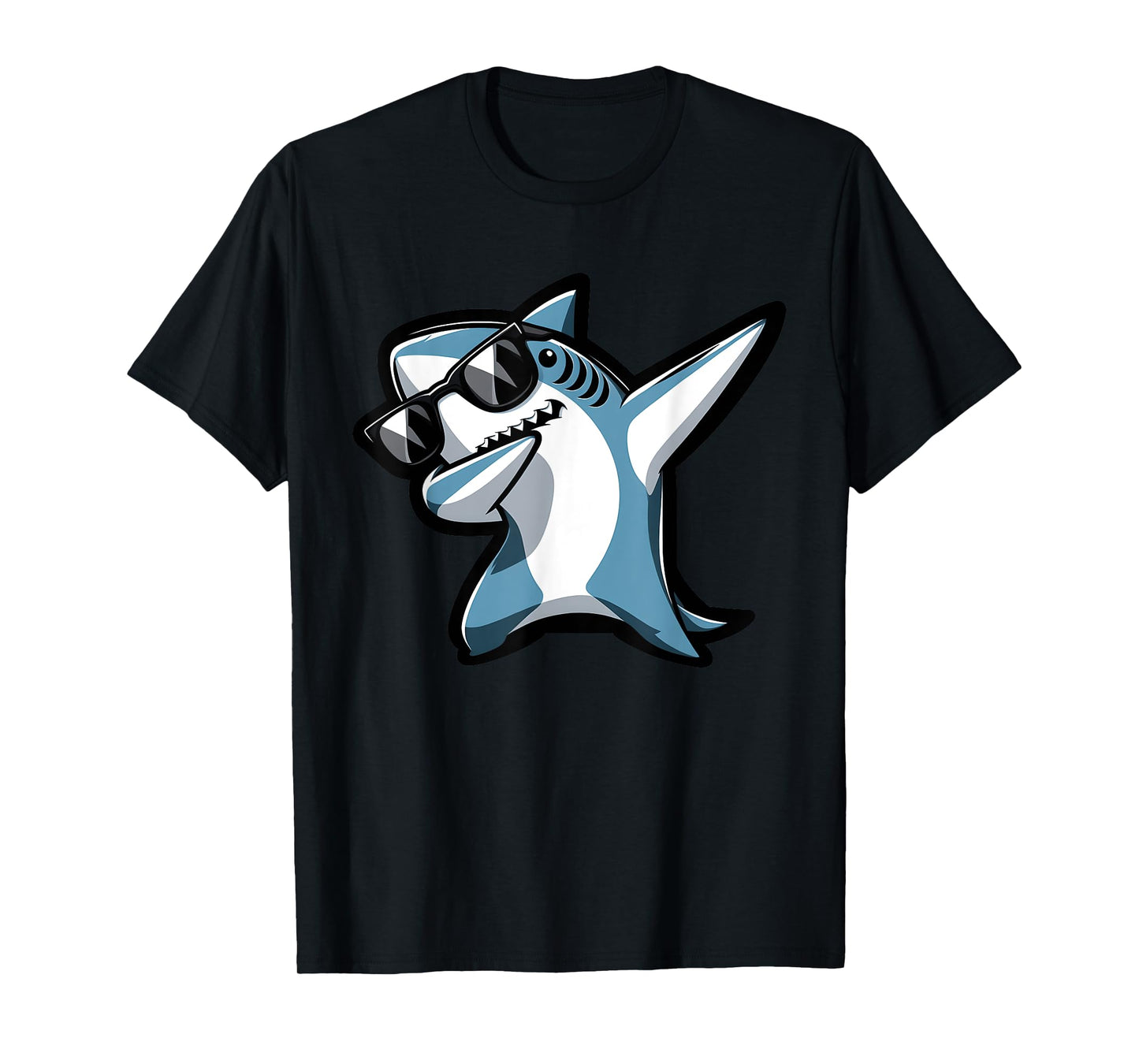 Cool Dabbing Shark Sunglasses Sea Animal Birthday Parties T-Shirt