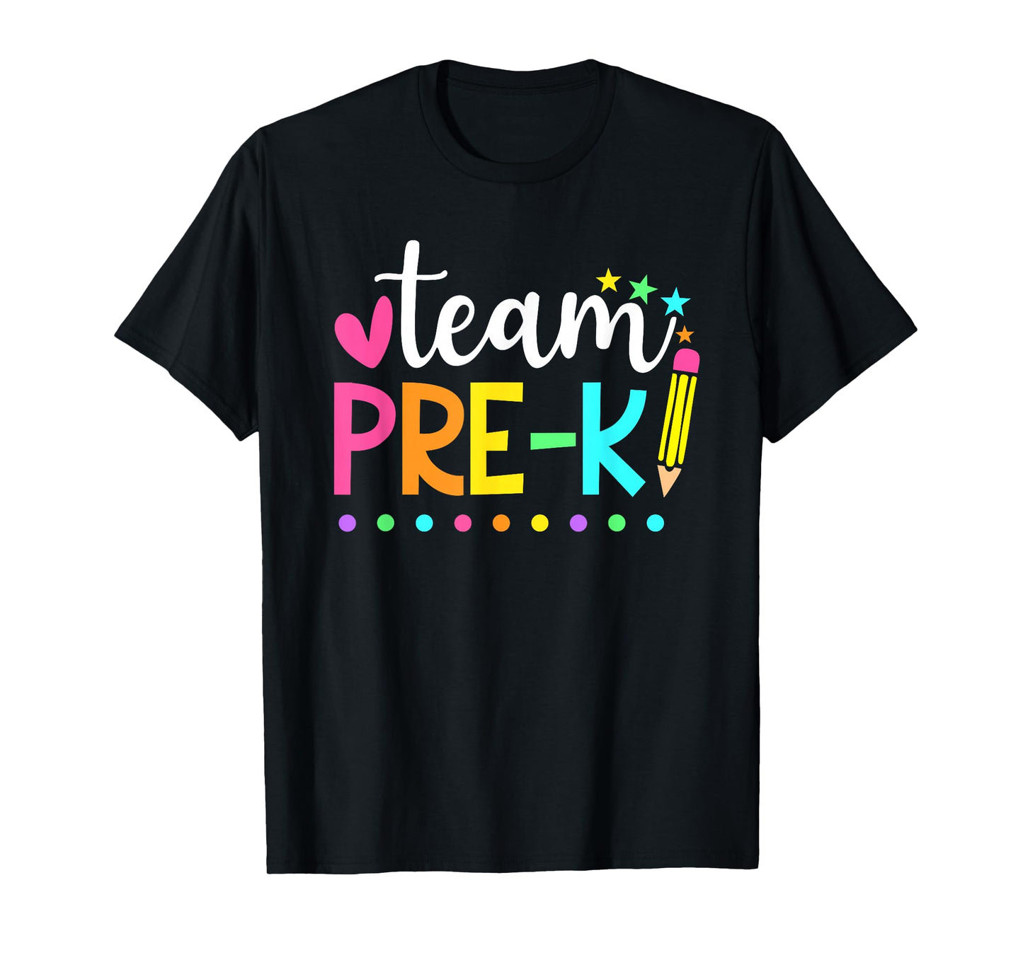 Pre-k Team Pencil Teacher Student Back to School Girls T-Shirt