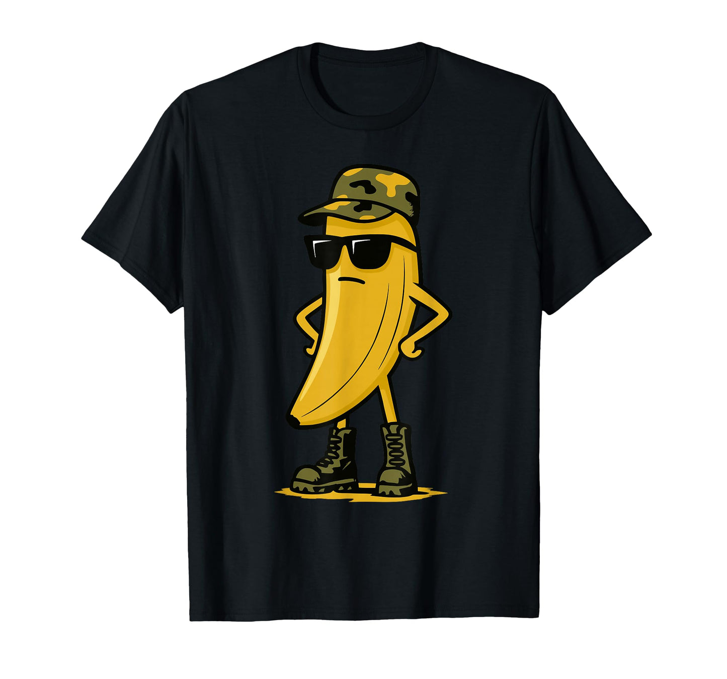 Banana Camo Sunglasses Camouflage Funny Boys Camo Banana T-Shirt