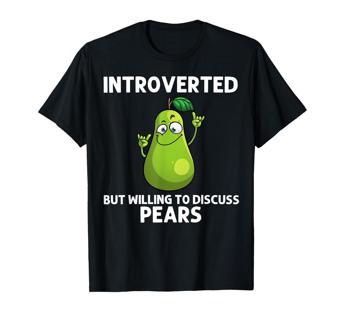 Cool Pear For Men Women Pears Fruit Vegan Food Vegetarian T-Shirt