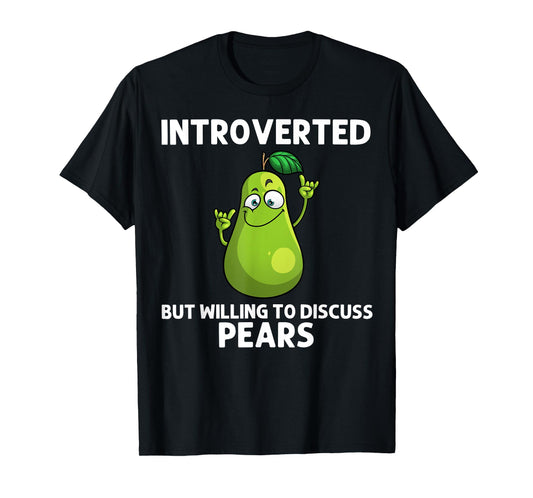 Cool Pear For Men Women Pears Fruit Vegan Food Vegetarian T-Shirt