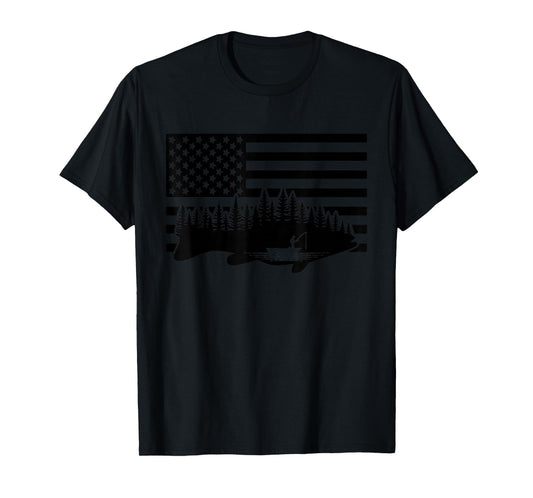 BASBO American Flag Fishing T-Shirt - Grey, Small, Unisex, Short Sleeve, Crew Neck, Classic Fit, Polyester 100%, Imported, Fishing Enthusiasts, Kids