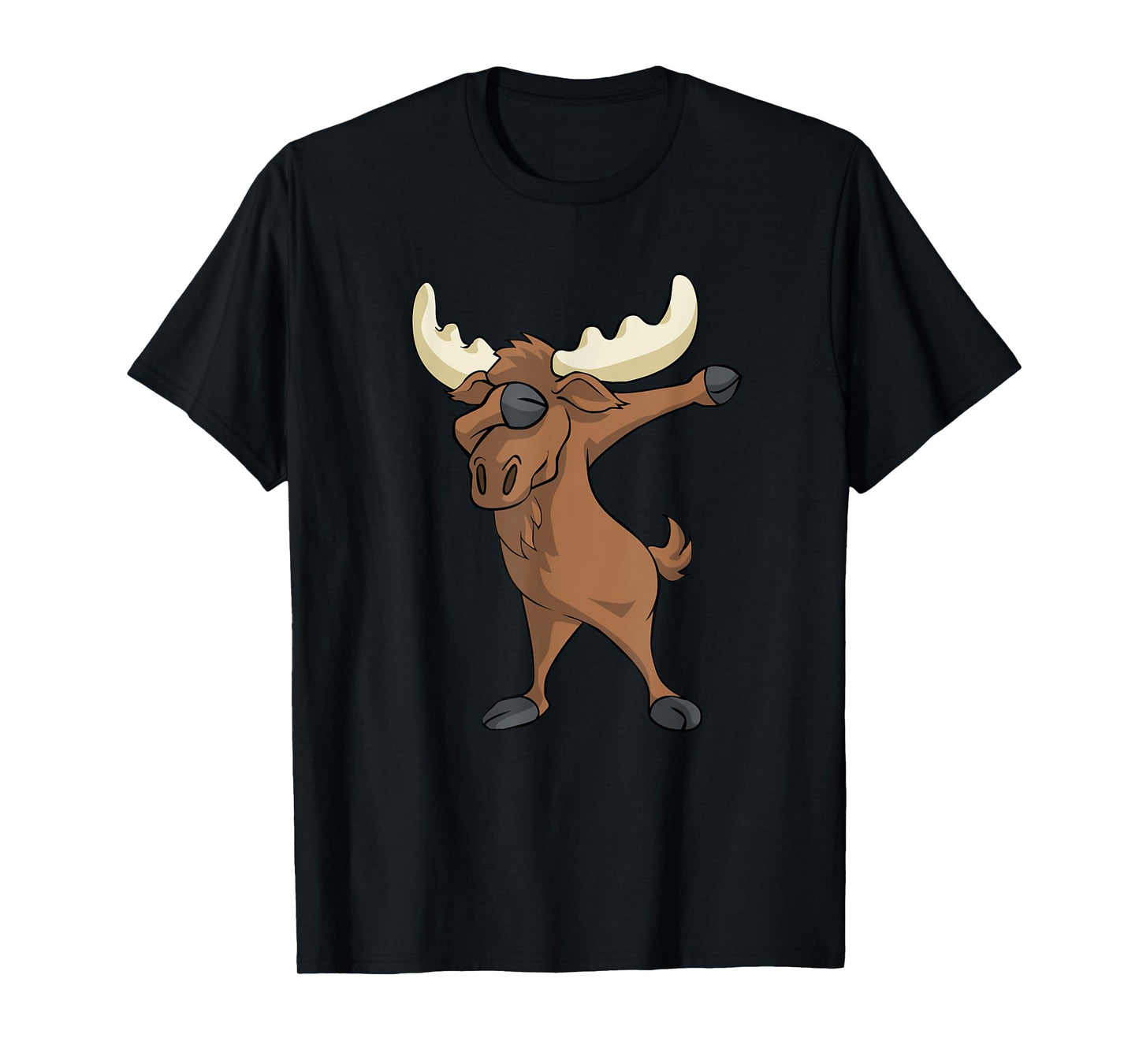 Moose cute dabbing T-Shirt Funny Dab Gift Shirt T-Shirt