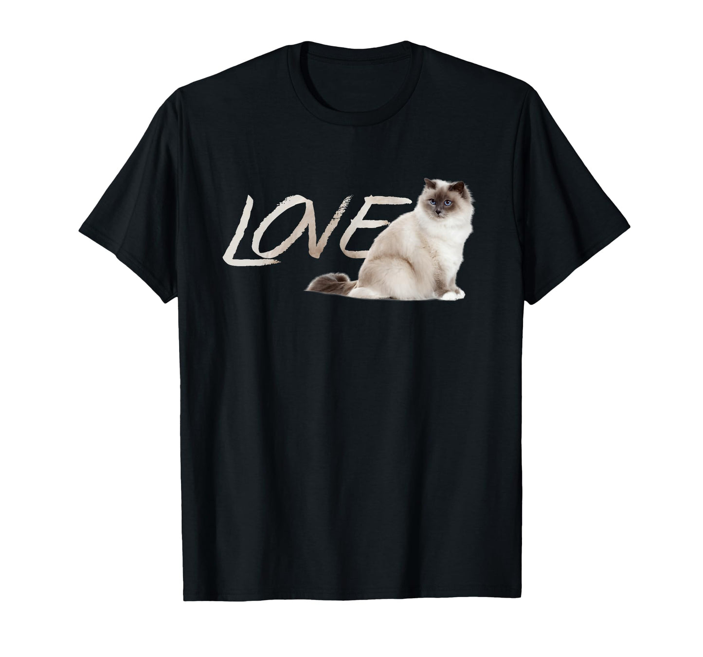 Himalayan Birman Ragdoll Snowshoe LOVE Kitten T-shirt T-Shirt
