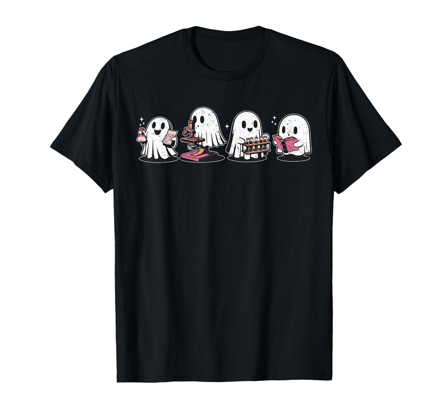 Cute Halloween Science Chemistry Ghost Laboratory Teacher T-Shirt