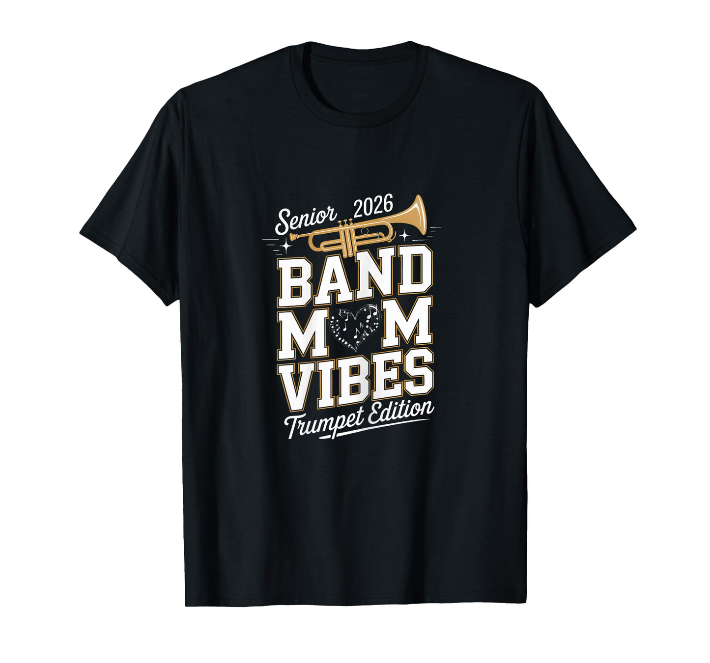 Senior Band Mom 2026 Trumpet Marching Band Class of 2026 T-Shirt