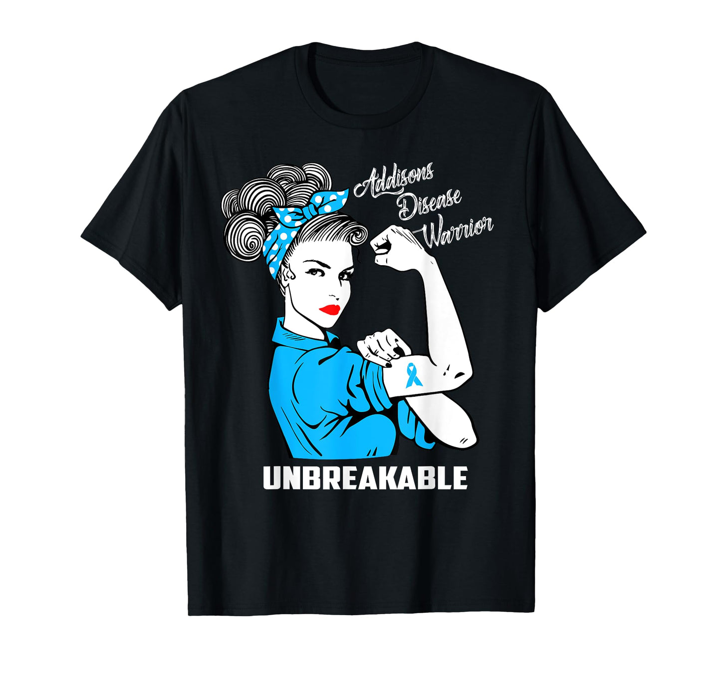 Addisons Disease Warrior Unbreakable T-Shirt Awareness Gift T-Shirt