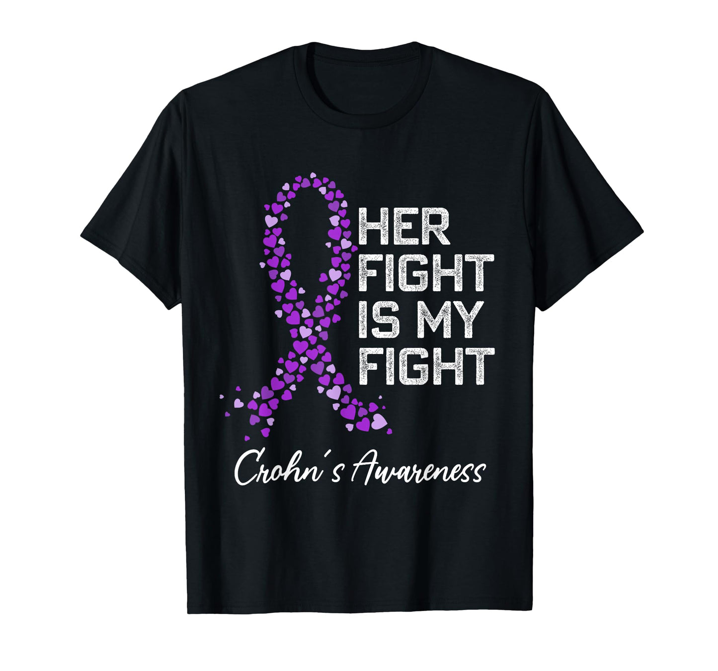 Colon Cancer and Crohn's Disease Awareness Husband Boyfriend T-Shirt