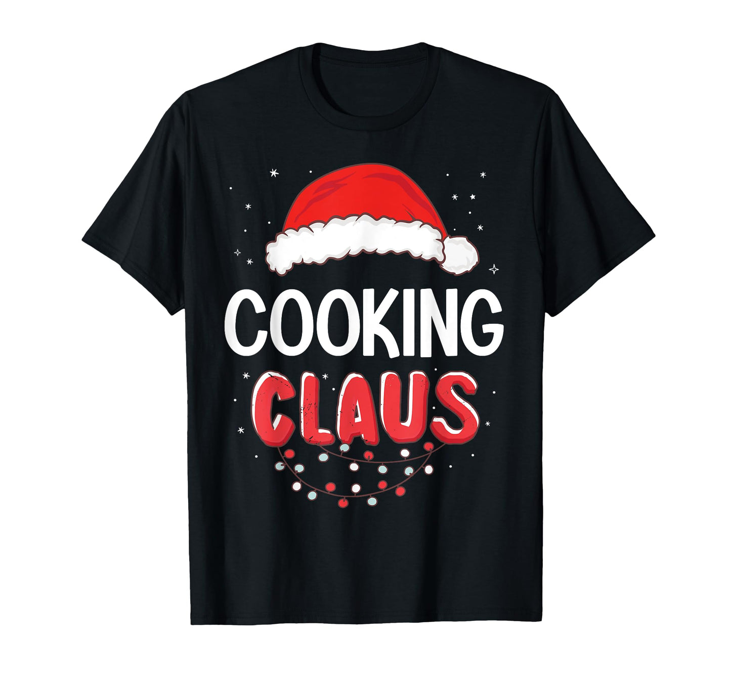 Cooking Santa Claus Christmas Matching Costume T-Shirt