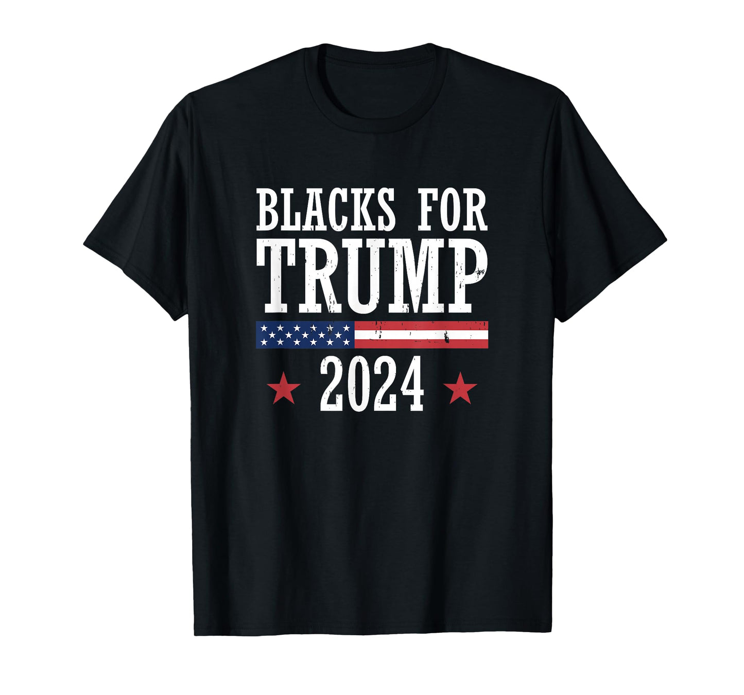 Blacks For Trump 2024 Presidential Election Republican T-Shirt