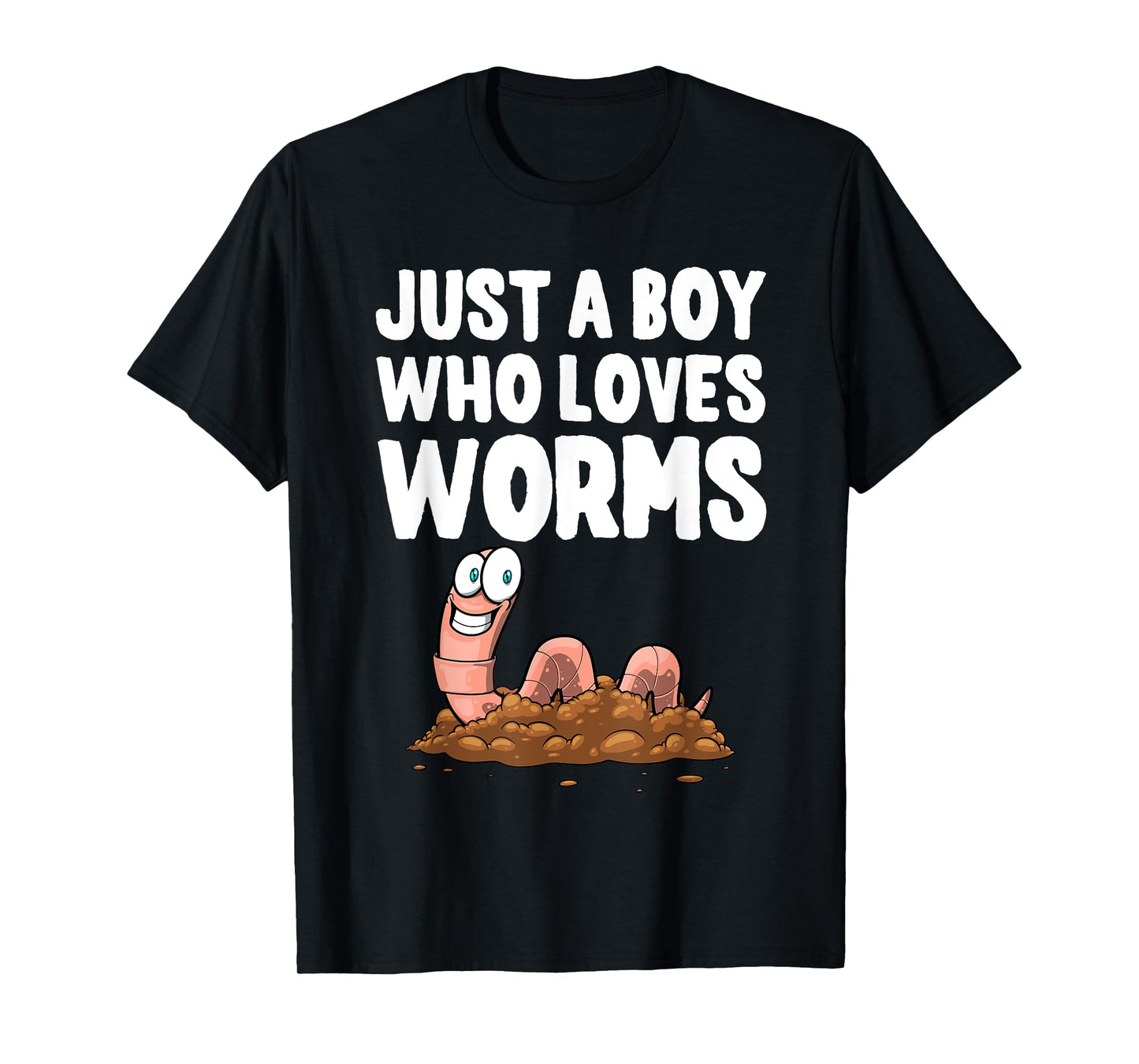 Cool Worm Gifts Love Worms Accessories & Stuff Boys Kids Worm Hunter Worm Farmer Composter T-Shirt