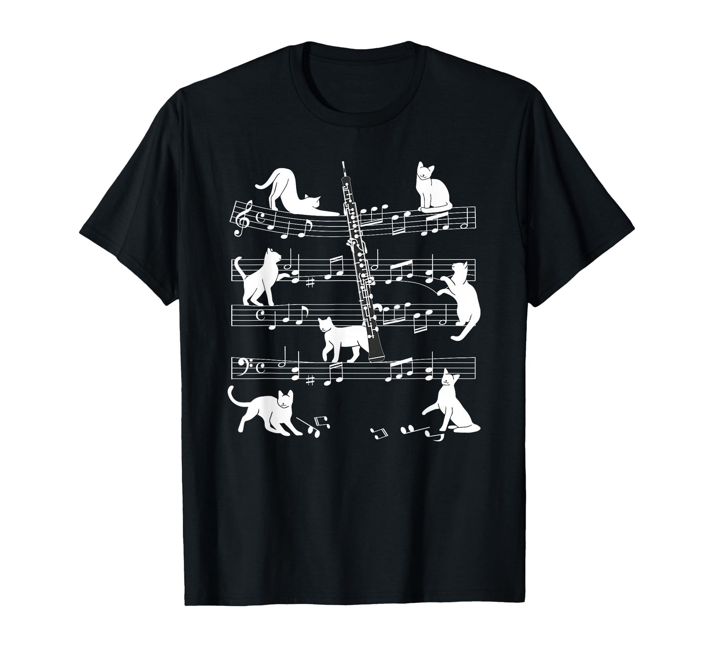 Oboist Cats for Cat loving Oboe player T-Shirt