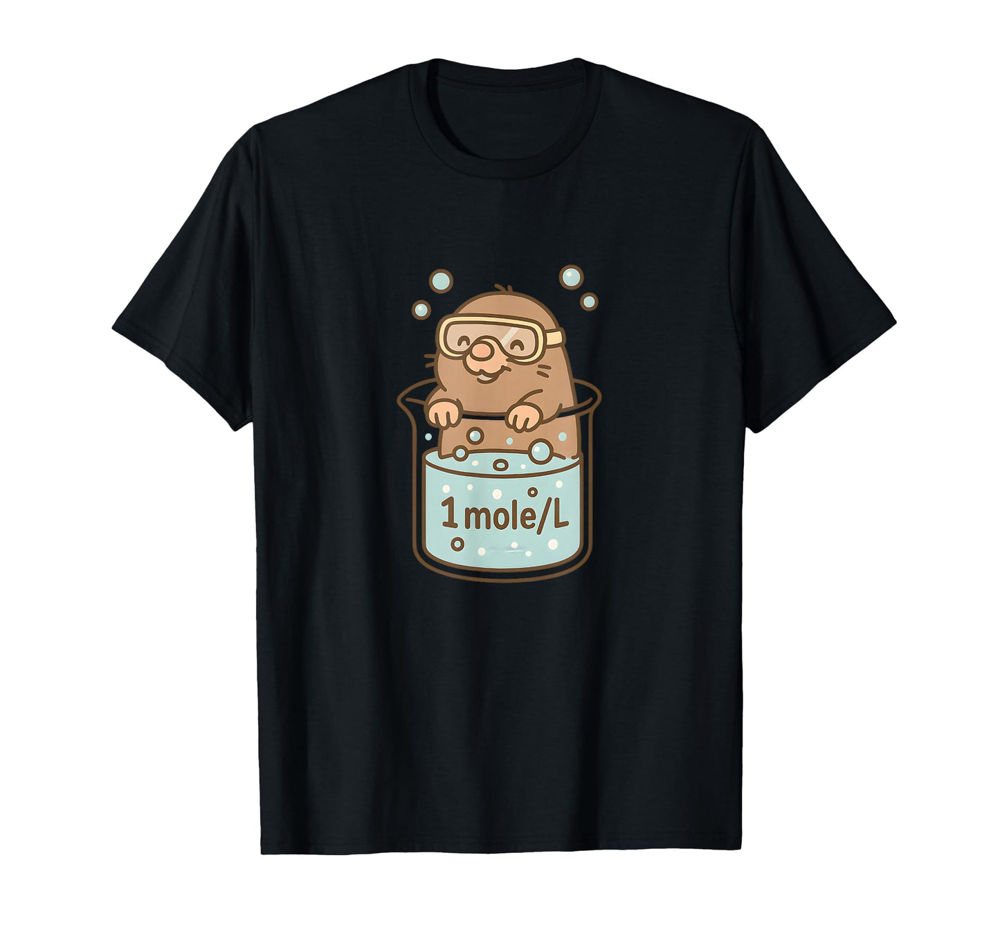 1 Mole Per Liter Funny Chemistry Humour T-Shirt