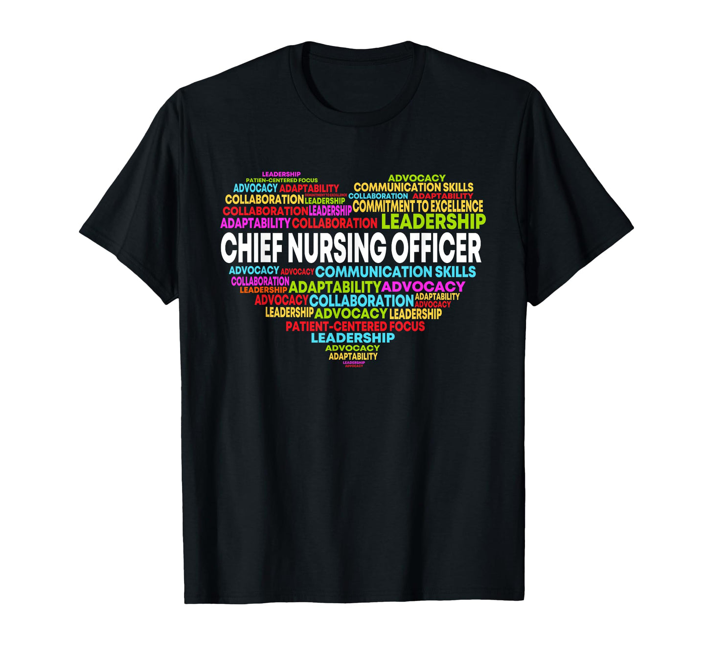 Chief Nursing Officer Heart Nursing Leadership Attitude T-Shirt