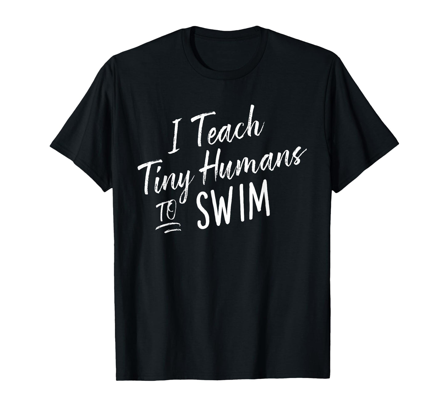 Cute Funny Swim Coach Tiny Humans Swimming Instructor T-Shirt