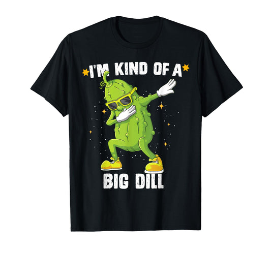 I'm Kind Of Big Dill Pickle Dabbing Halloween Cucumber T-Shirt