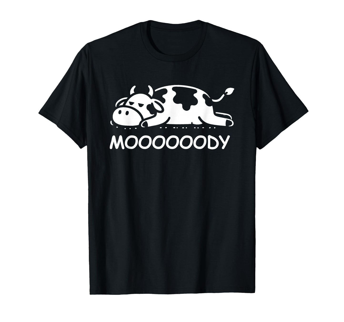 Cow Moody Funny Sleepy Cow Lazy Cow T-Shirt